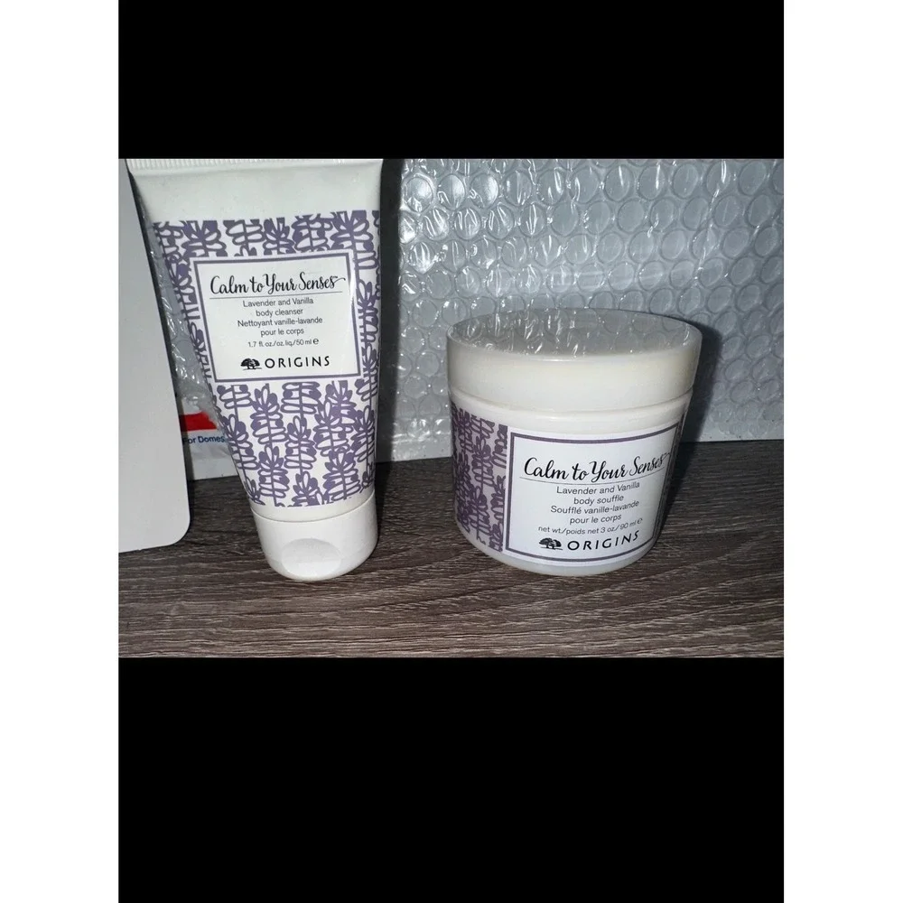 Origins Calm to Your Senses Lavender Vanilla‎ Body Cleanser and Body Souffle